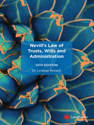 cover image of Nevill's Law of Trusts, Wills and Administration